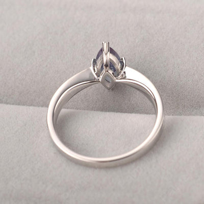 Marquise Cut Alexandrite Solitaire Rings - Palmary
