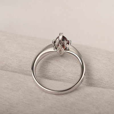 Marquise Cut Garnet Solitaire Rings - Palmary