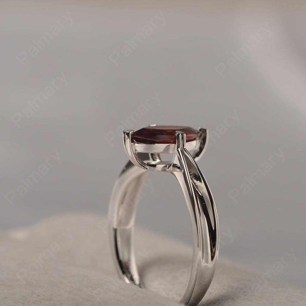 Marquise Cut Garnet Solitaire Rings - Palmary