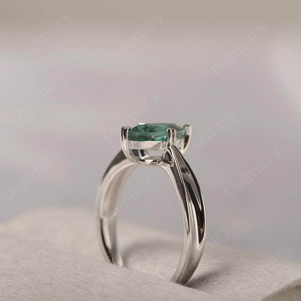 Marquise Cut Green Sapphire Solitaire Rings - Palmary