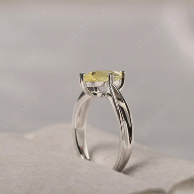 Marquise Cut Lemon Quartz Solitaire Rings - Palmary