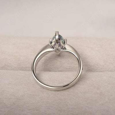 Marquise Cut Mystic Topaz Solitaire Rings - Palmary