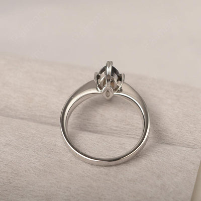Marquise Cut Smoky Quartz  Solitaire Rings - Palmary