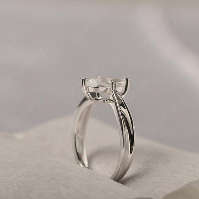 Marquise Cut White Topaz Solitaire Rings - Palmary