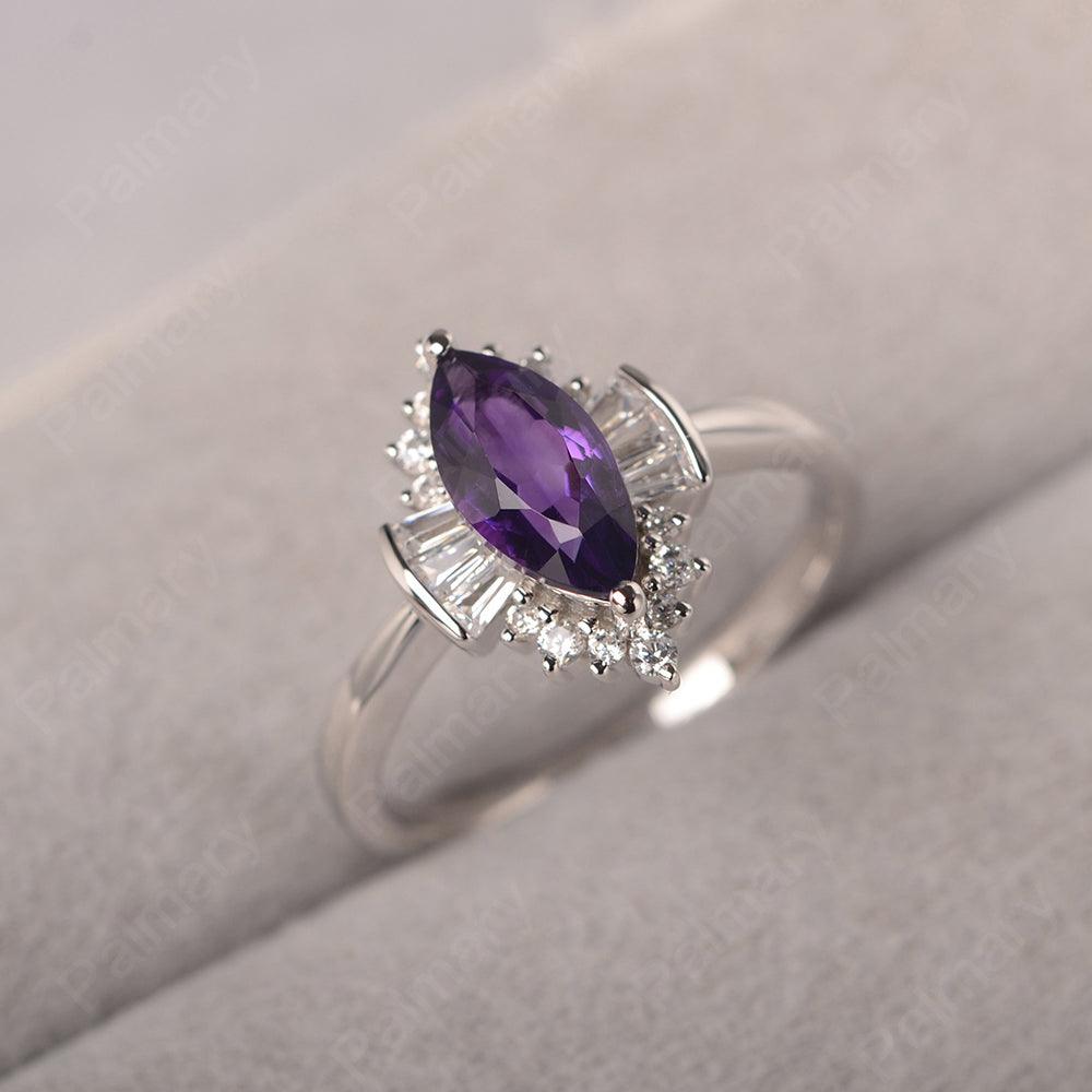 Marquise Cut Vintage Amethyst Rings - Palmary