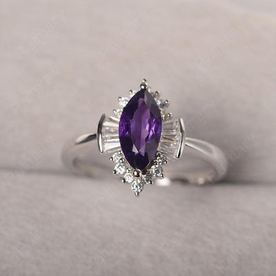 Marquise Cut Vintage Amethyst Rings - Palmary