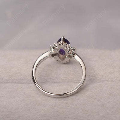 Marquise Cut Vintage Amethyst Rings - Palmary