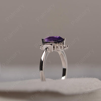 Marquise Cut Vintage Amethyst Rings - Palmary