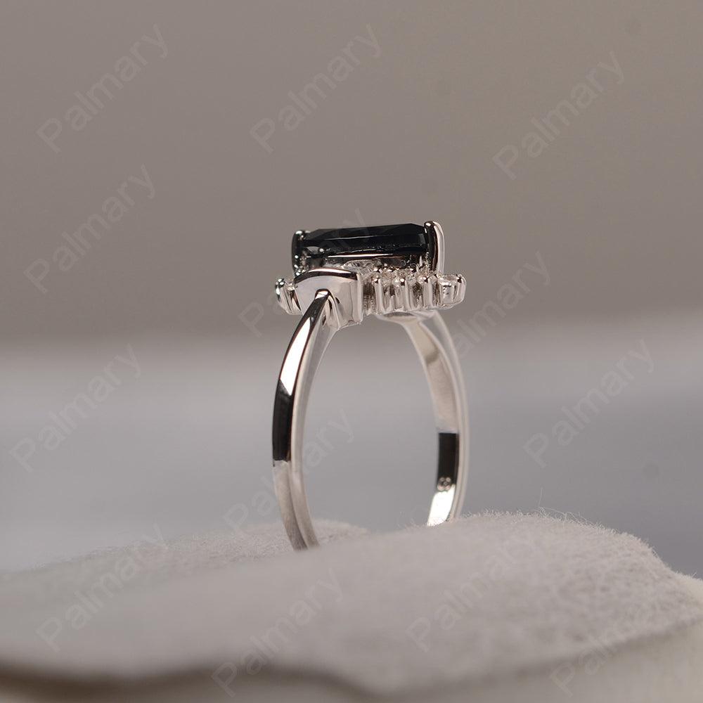 Marquise Cut Vintage Black Spinel Rings - Palmary