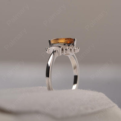 Marquise Cut Vintage Citrine Rings - Palmary