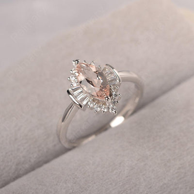 Marquise Cut Vintage Morganite Rings - Palmary