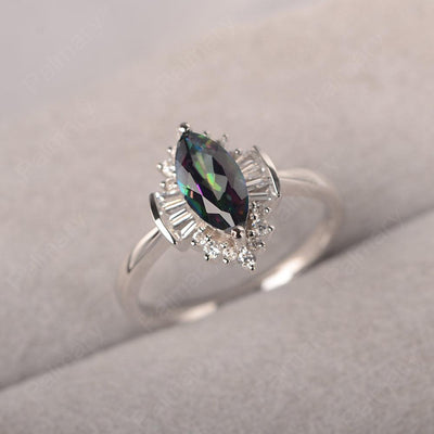 Marquise Cut Vintage Mystic Topaz Rings - Palmary