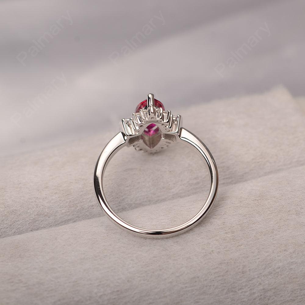 Marquise Cut Vintage Ruby Rings - Palmary