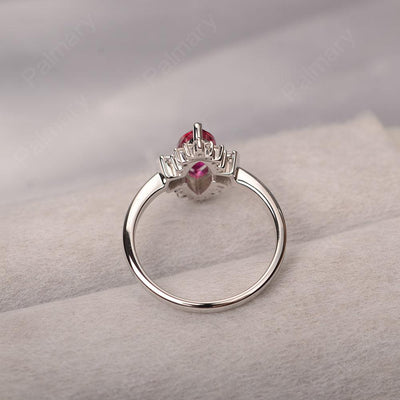 Marquise Cut Vintage Ruby Rings - Palmary