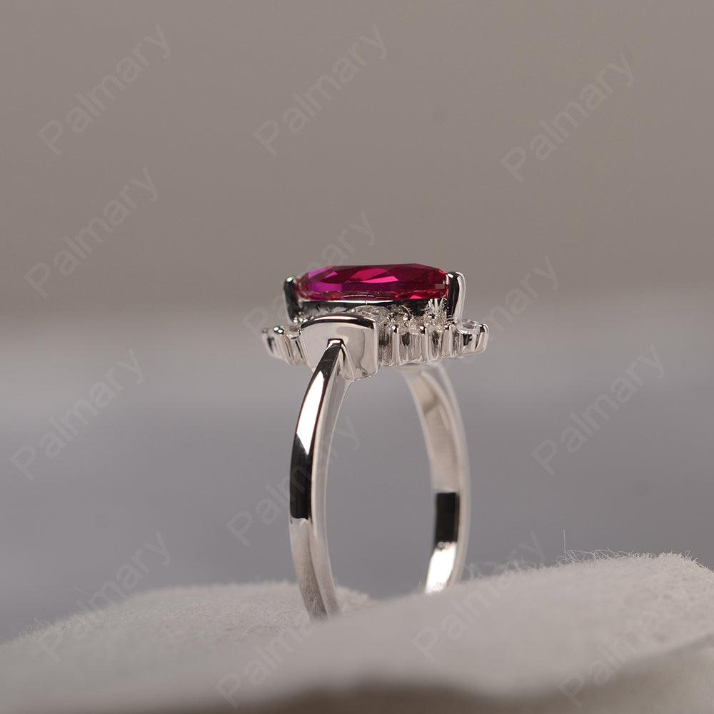 Marquise Cut Vintage Ruby Rings - Palmary