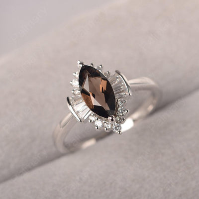 Marquise Cut Vintage Smoky Quartz  Rings - Palmary