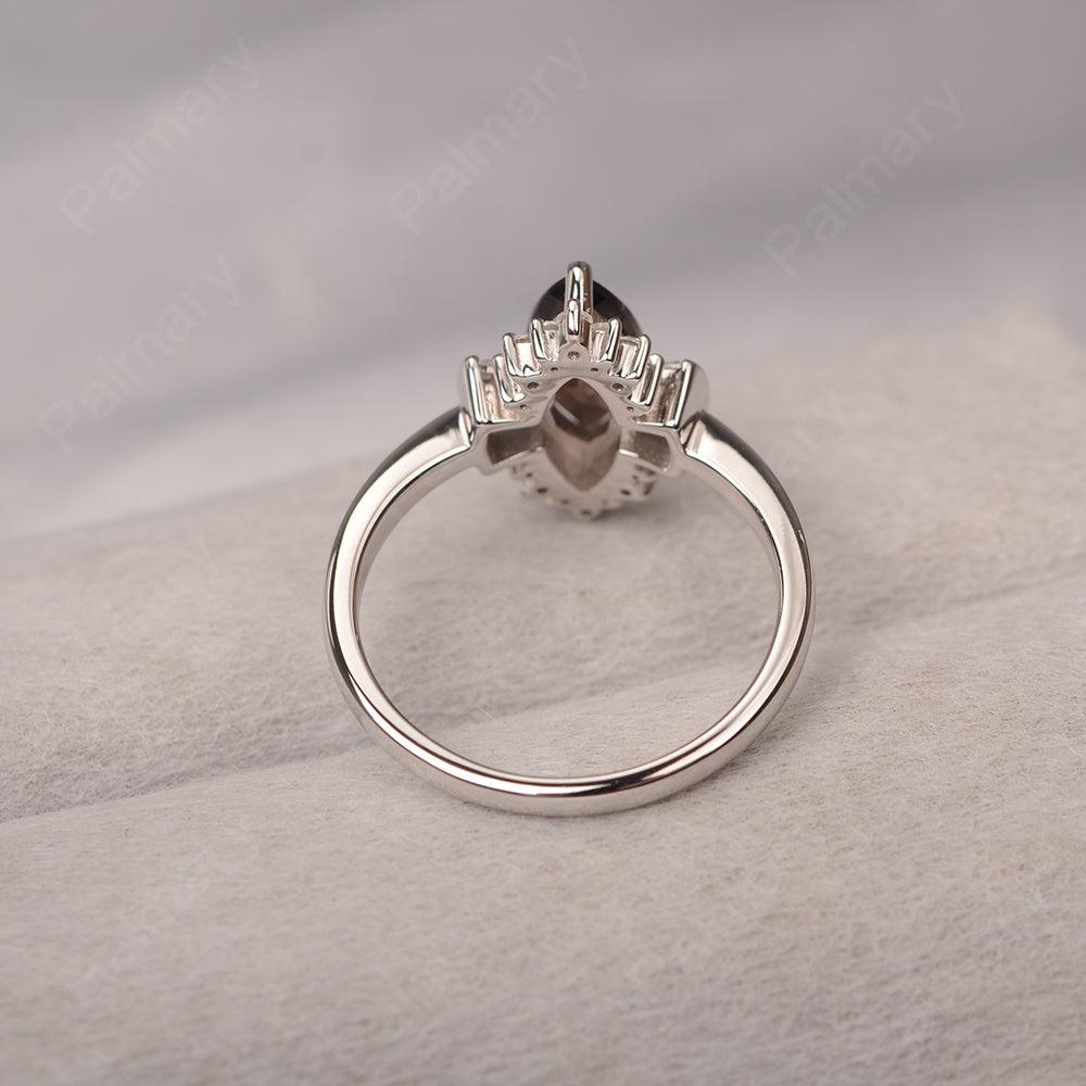 Marquise Cut Vintage Smoky Quartz  Rings - Palmary
