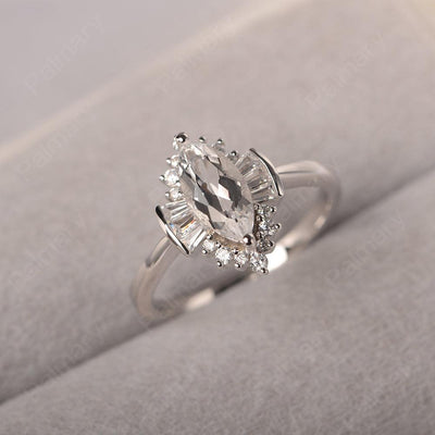 Marquise Cut Vintage White Topaz Rings - Palmary