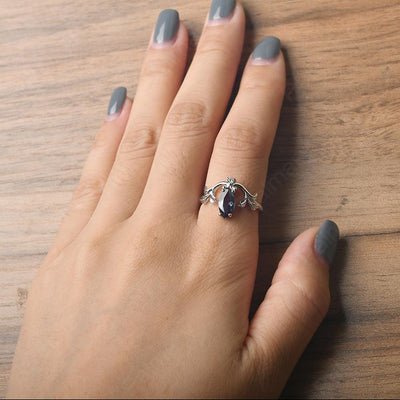 Marquise Cut Unusual Alexandrite Engagement Rings - Palmary