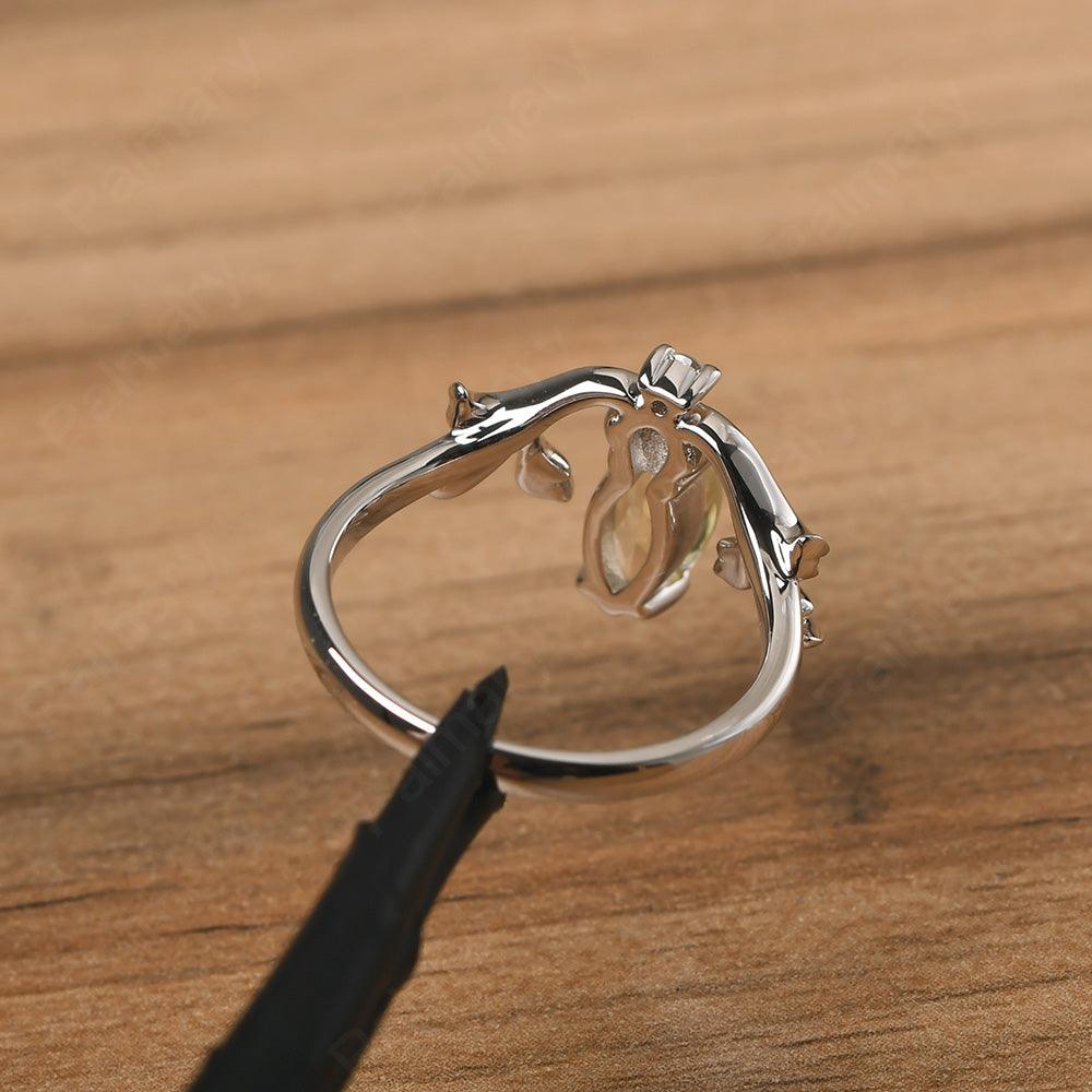 Marquise Cut Unusual Lemon Quartz Engagement Rings - Palmary