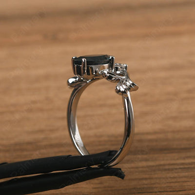 Marquise Cut Unusual London Blue Topaz Engagement Rings - Palmary