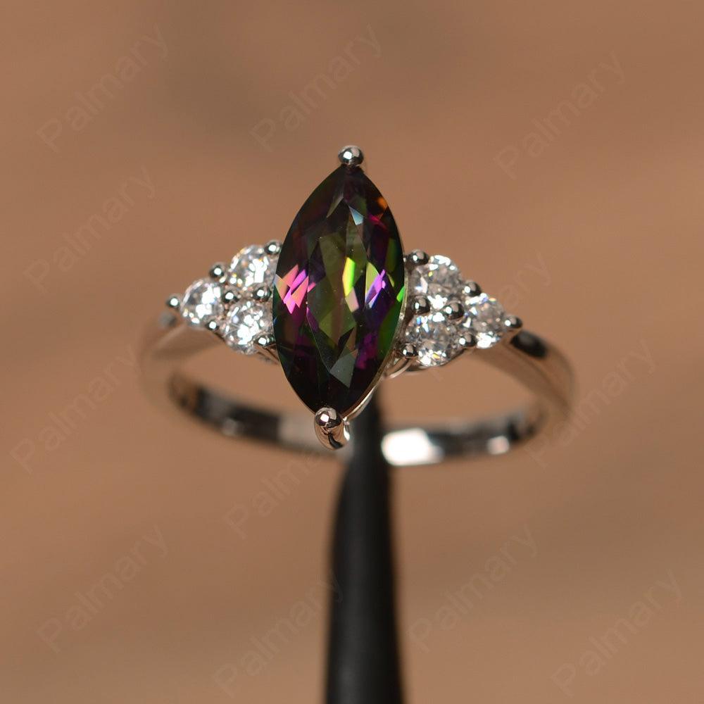 Large Marquise Cut Mystic Topaz Rings - Palmary