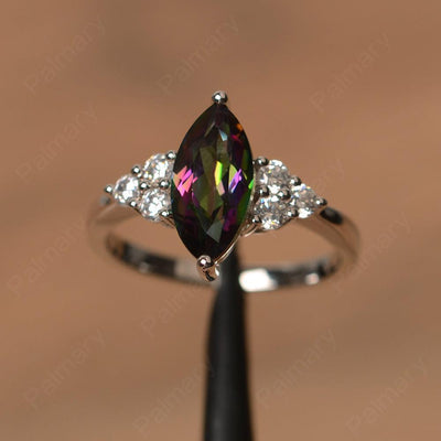 Large Marquise Cut Mystic Topaz Rings - Palmary