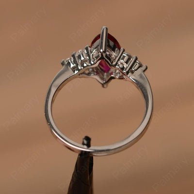 Large Marquise Cut Ruby Rings - Palmary