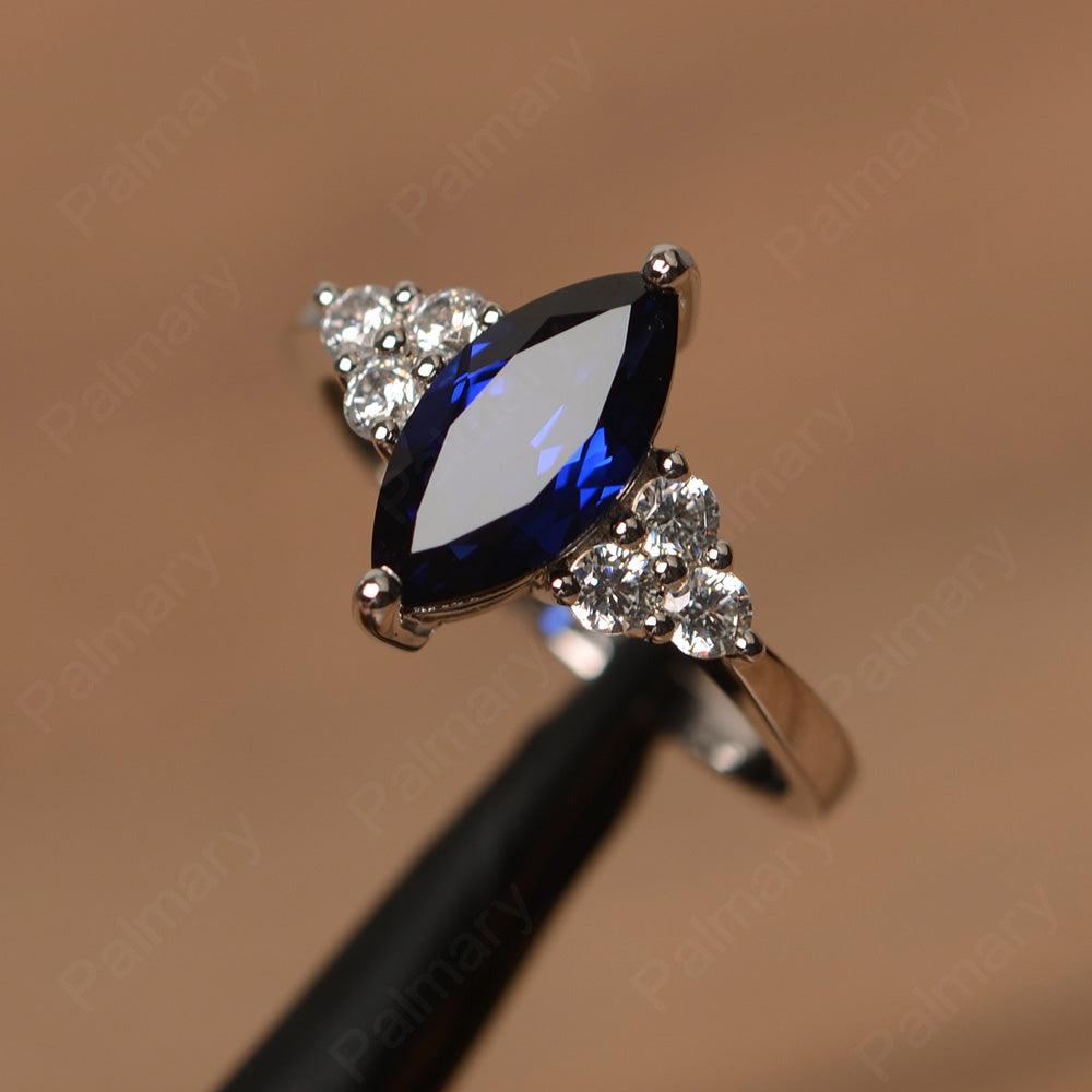 Large Marquise Cut Sapphire Rings - Palmary