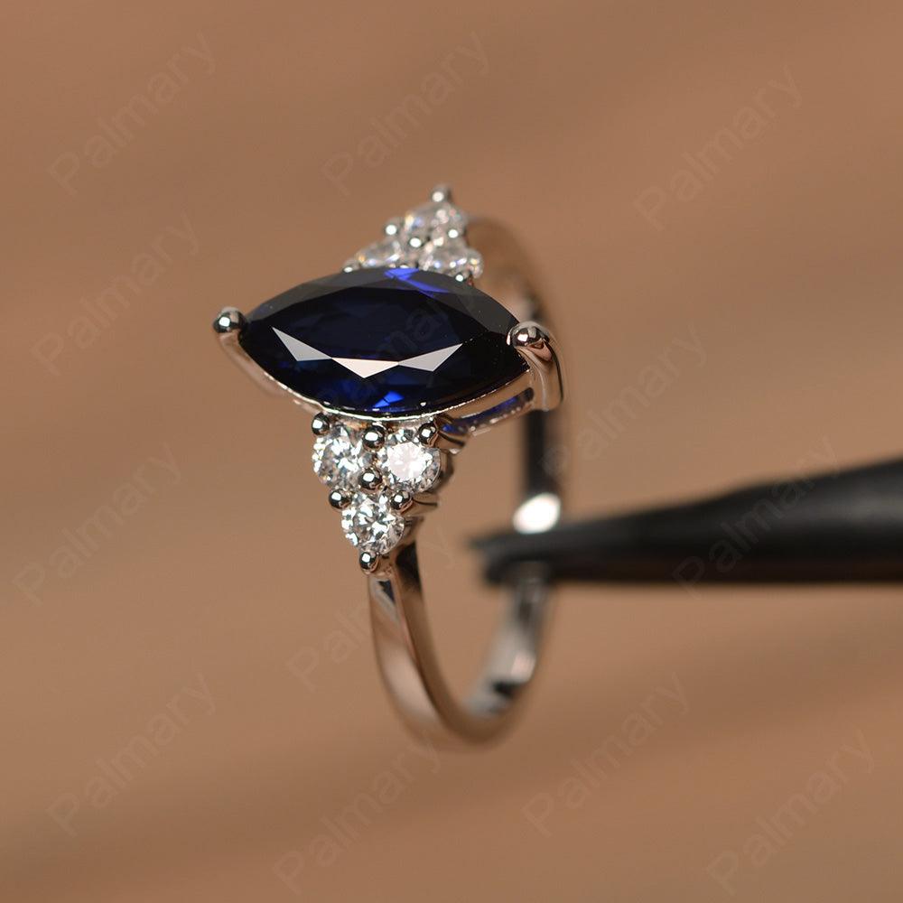 Large Marquise Cut Sapphire Rings - Palmary