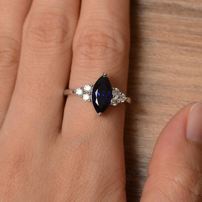 Large Marquise Cut Sapphire Rings - Palmary