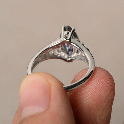 Marquise Cut Mystic Topaz Cocktail Ring - Palmary