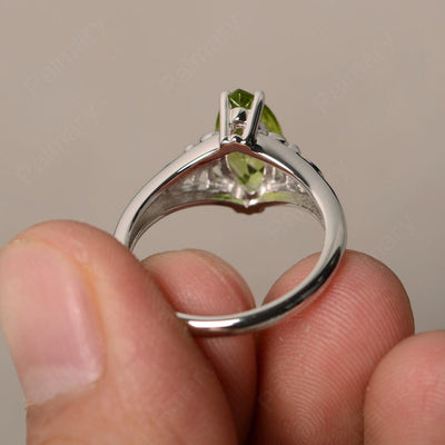 Marquise Cut Peridot Cocktail Ring - Palmary