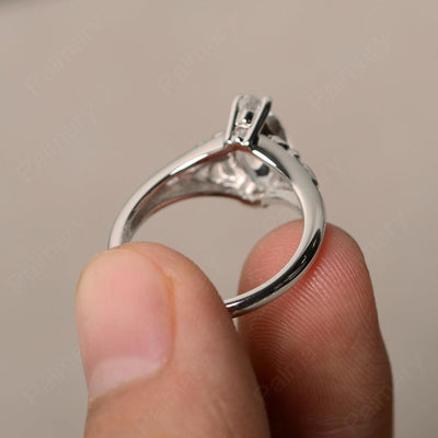 Marquise Cut White Topaz Cocktail Ring - Palmary