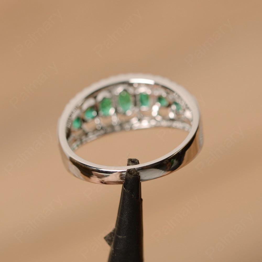 Wide Cluster Emerald Ring - Palmary