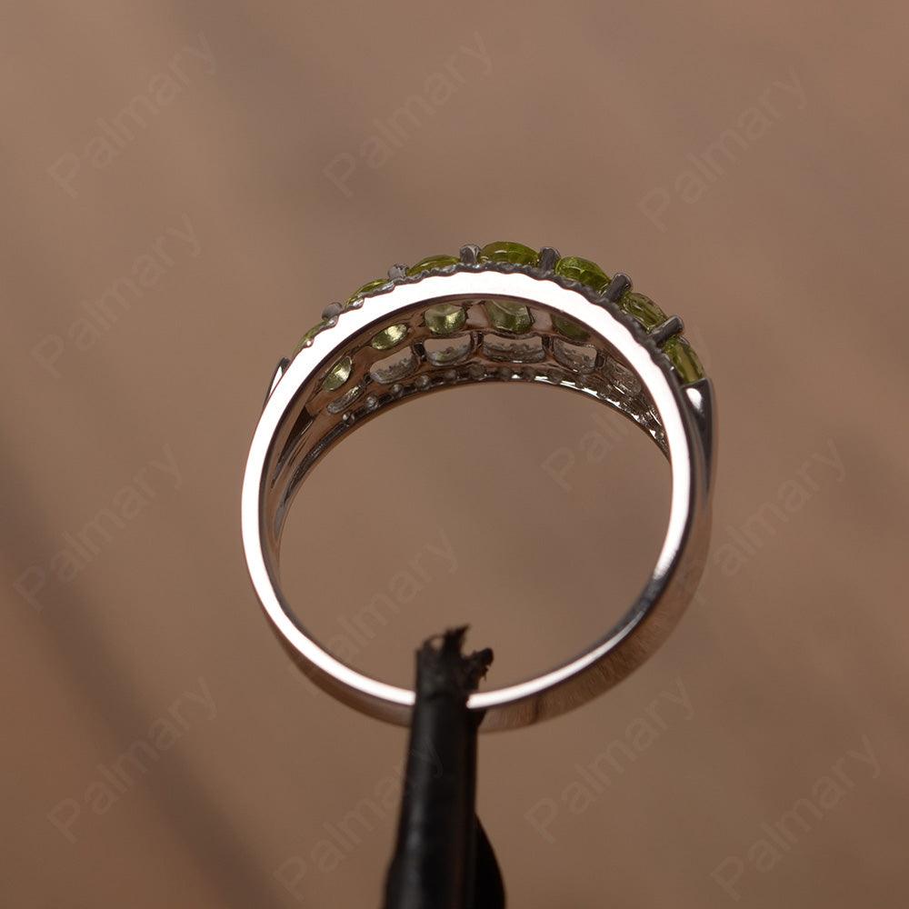 Wide Cluster Peridot Ring - Palmary