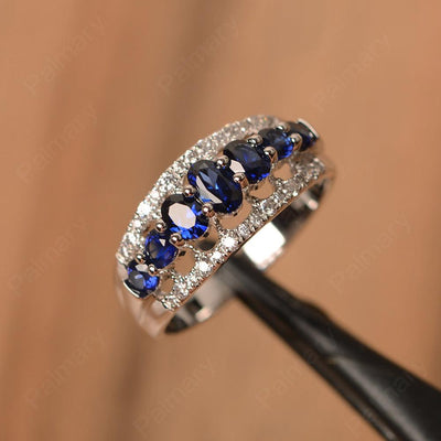 Wide Cluster Sapphire Ring - Palmary