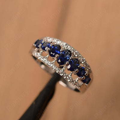 Wide Cluster Sapphire Ring - Palmary