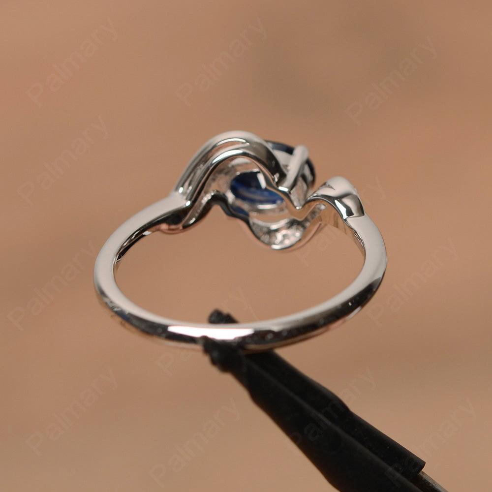 Oval Sapphire Promise Rings - Palmary
