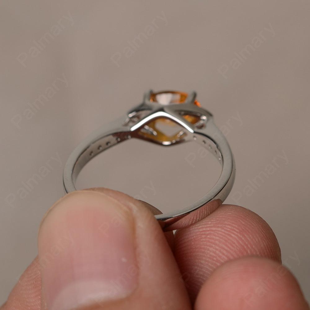 East West Oval Cut Fender? Wedding Ring - Palmary