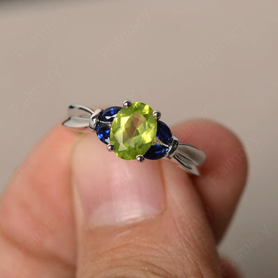 Oval Cut Peridot Vintage Engagement Rings - Palmary