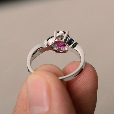 Oval Cut Ruby Vintage Engagement Rings - Palmary
