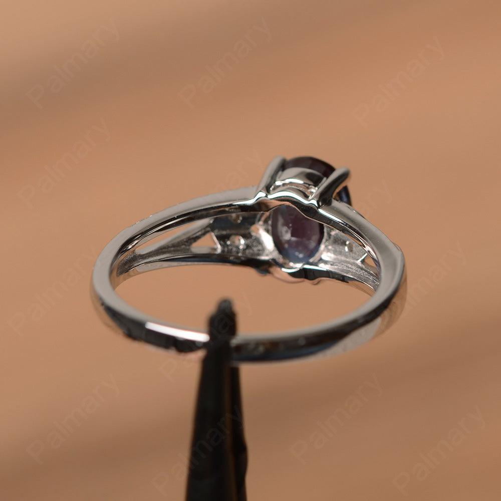 Oval Cut Alexandrite Engagement Rings - Palmary
