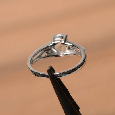 Oval Cut Aquamarine Engagement Rings - Palmary