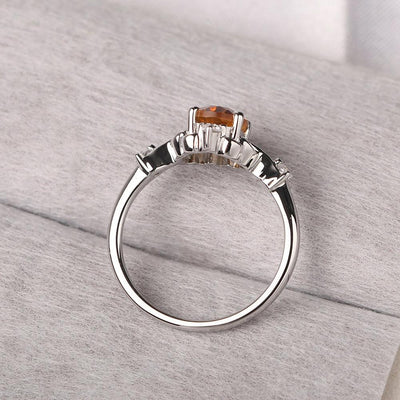 Oval Cut Vintage Citrine Ring - Palmary