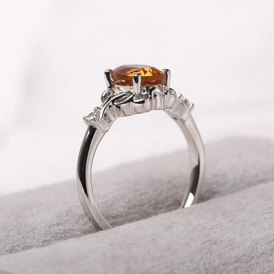 Oval Cut Vintage Citrine Ring - Palmary