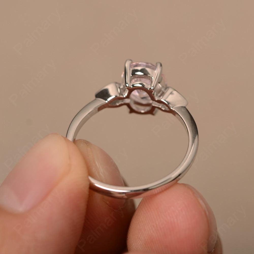 Oval Cut Cubic Zirconia Engagement Ring - Palmary