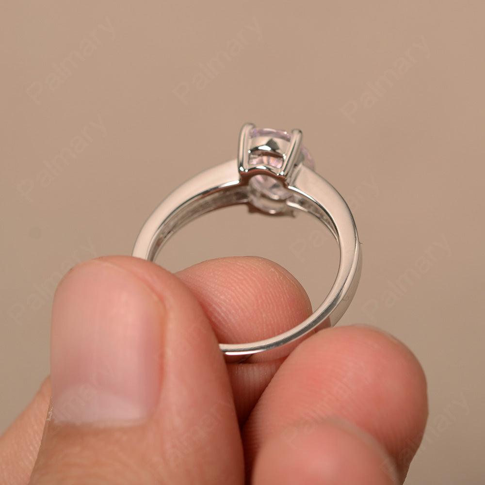 Cubic Zirconia Oval Cut Engagement Rings - Palmary