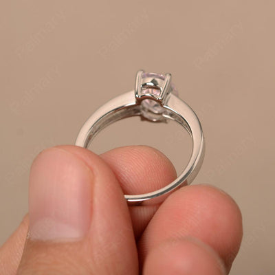 Cubic Zirconia Oval Cut Engagement Rings - Palmary