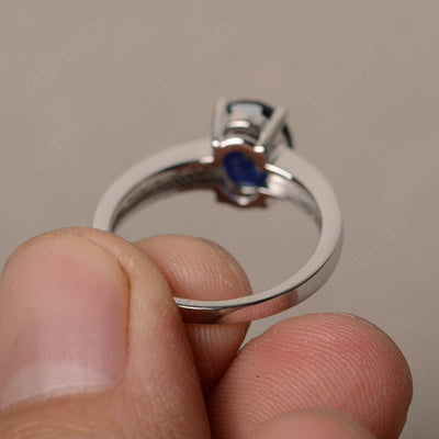 Sapphire Oval Cut Engagement Rings - Palmary